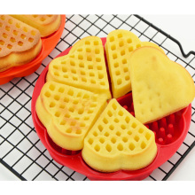 Hot Selling Non-Toxic Heart Shape Silicone Cake Mould Waffle Mold